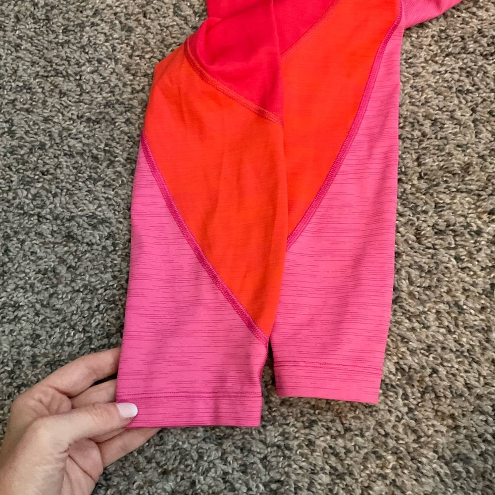 Outdoor Voices women’s vibrant pink/orange Leggings - size Small - Picture 3 of 4